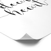 Poster Courage Cher Coeur (Coin)