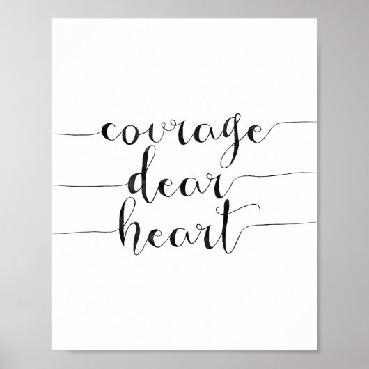 Poster Courage Cher Coeur (Devant)