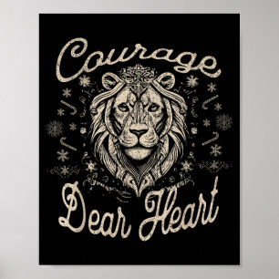 Poster Courage Cher Cœur Foi Chrétienne Religieuse Inspi