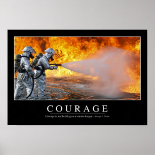 Poster Courage : Citation Inspirationnelle