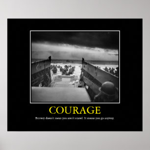 Poster Courage -- D Day Print