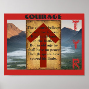 Poster Courage de Havamal