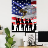 Poster Courage de salut, sacrifice et service 2025 (Bureau à domicile)