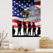 Poster Courage de salut, sacrifice et service 2025 (Cuisine)