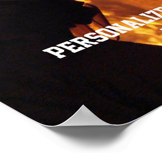 Poster Courage des pompiers (Coin)