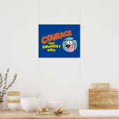 Poster Courage du chien lâché | Afficher le logo (Cuisine)