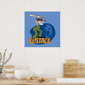 Poster Courage du chien lâché | Eustace Graphic (Cuisine)
