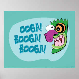 Poster Courage du chien lâché | Ooga Booga Booga Booga !