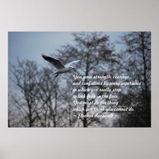 Poster Courage et confiance (Devant)