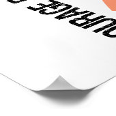 Poster Courage foi espoir 5 cancer utérin (Coin)