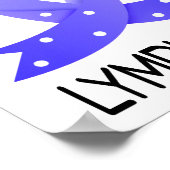 Poster Courage Foi Force Espoir Lymphedema (Coin)