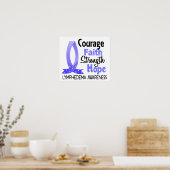 Poster Courage Foi Force Espoir Lymphedema (Cuisine)