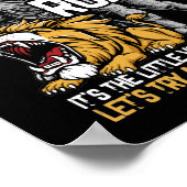 Poster Courage Ne Pas Toujours Rôtir Parkinsons Maladie (Coin)