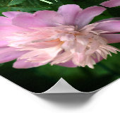 Poster Courage Peony Flower Inspirational Abstrait (Coin)