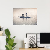 Poster Courage Swans Nature Photo (Bureau à domicile)