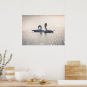 Poster Courage Swans Nature Photo (Cuisine)