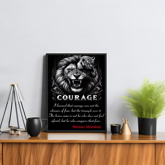 Poster Courage : Triomphe sur la peur, pièce de Cub