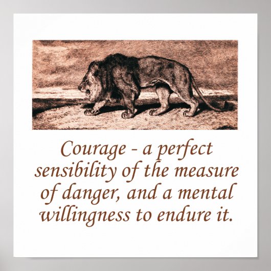 Poster Courage Une Sensibilité Parfaite (Devant)