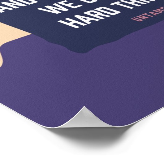 Poster Courage WCDHT 11 po x 14 po (Coin)