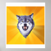 Poster Courage Wolf (Devant)
