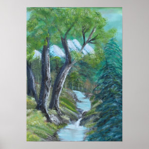 Poster Courant de montagne