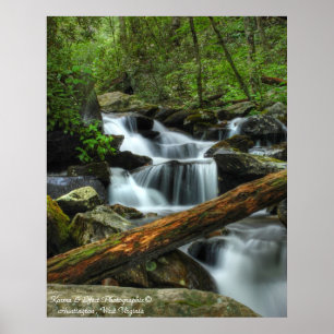 Poster Courant fumeux de montagne