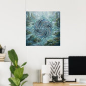 Poster Courants de la mer oubliée (Bureau à domicile)