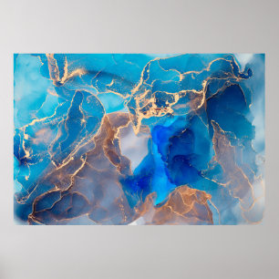 Poster Courants de teintes translucides, sertissant swi m