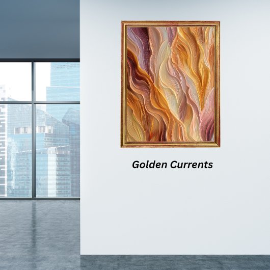 Poster Courants dorés