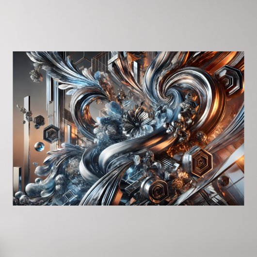 Poster Courants métalliques (Devant)