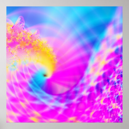 Poster Courbe arc-en-ciel Q (Devant)