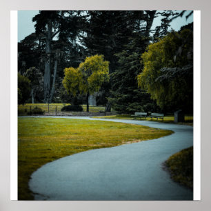 Poster Courbe de parc