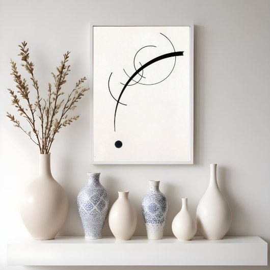 Poster Courbe libre jusqu'au point -Vasily Kandinsky