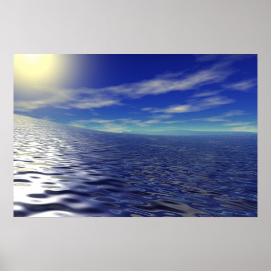 Poster Courbe océanique (Devant)