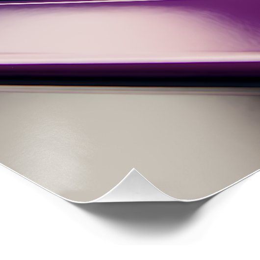 Poster Courbes chromatiques — Rubans arc-en-ciel brillant (Coin)