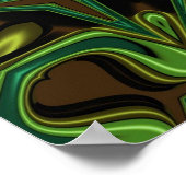 Poster Courbes et Angles Mandala (Coin)