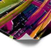 Poster Courbes ressemblant à une route spatiale, entaillé (Coin)