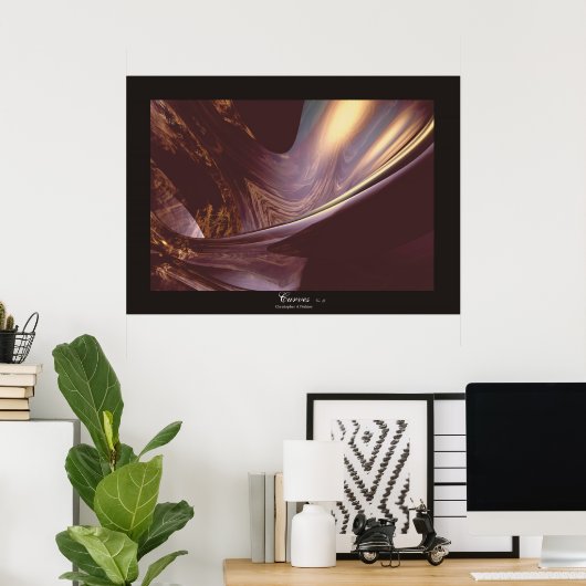 Poster Courbes Ver. G (Bureau à domicile)