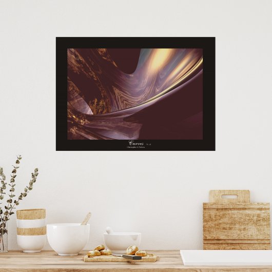 Poster Courbes Ver. G (Cuisine)