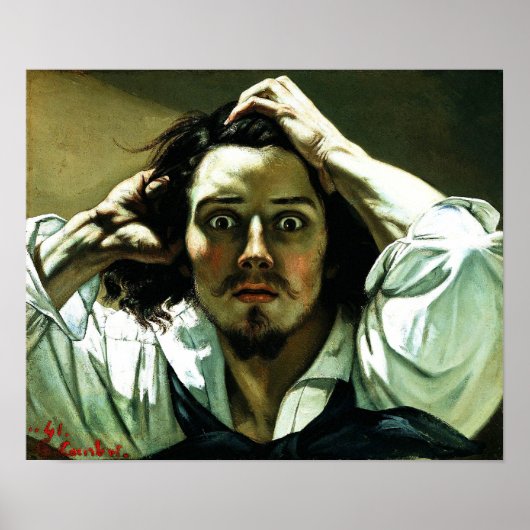 Poster Courbet L'Affiche De L'Homme Désespéré (Devant)