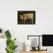 Poster Courbet - Le Calf (Bureau à domicile)