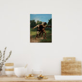 Poster Courbet - Les Lutteurs (Cuisine)