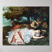 Courbet Young Ladies sur les bords de Seine