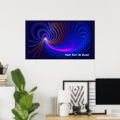 Poster Courbure de l'espace (Bureau à domicile)