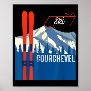 Poster Courchevel ski - ski de montagne à Courchevel
