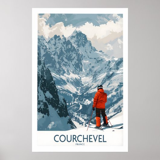 Poster Courchevel Wall Art 1 (Devant)