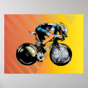 Poster Coureur de bicyclette