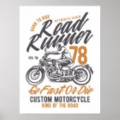 Poster Coureur de route 78 (Devant)