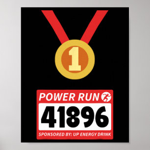 Poster Coureur demi-marathon Halloween Costume 1