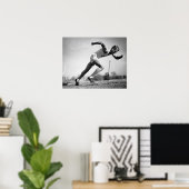 Poster Coureur masculin (Bureau à domicile)